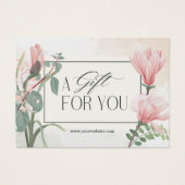 Elegant Pink White Floral A Gift For You  (Devant)