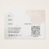 Elegant Pink White Floral A Gift For You  (Dos)