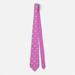 Elegant Pink White Floral Pattern Groom Gift   Stropdas