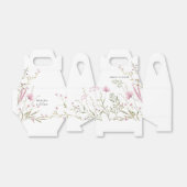 Elegant Pink Wild Floral Wedding Bedankdoosjes (Uitgevouwen)