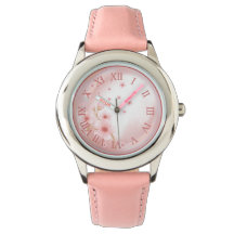 Elegant pink wristwatch