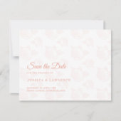 Elegant Pioen Bloempatroon Save The Date (Voorkant)