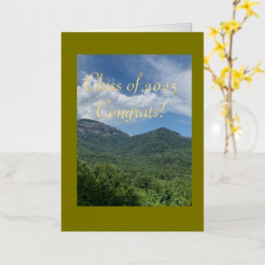 Elegant & pittoresk, Gefeliciteerd Kaart (Gele Bloem)