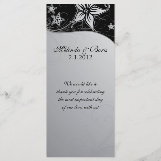 Elégant Plage Destination Mariage Programmes Théma (Dos)