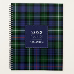 Elegant Plaid Tartan Rustiek 2025 Planner