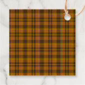 Elegant Plaid Thanksgiving Classic Custom Favor Bedankjes Labels (Achterkant)