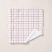 Elegant Plaid Towel Rose Gold Touch for Mom (Gant de toilette)