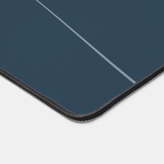 Elegant Plain Dusty Navy Blue Script Monogram Bureaumat (Hoek)