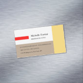 Elegant Plain Minimalist Magnetisch Visitekaartje (Voorbeeld)