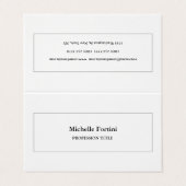 Elegant Plain Minimalist Modern Visitekaartjes (Buitenkant ongevouwen)