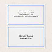 Elegant Plain Minimalist Visitekaartjes (Buitenkant ongevouwen)