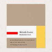 Elegant Plain Minimalist Visitekaartjes (Buitenkant ongevouwen)