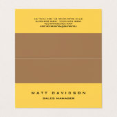 Elegant Plain Professional Pastel Colors Visitekaartjes (Buitenkant ongevouwen)