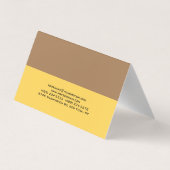 Elegant Plain Professional Pastel Colors Visitekaartjes (Achterkant)