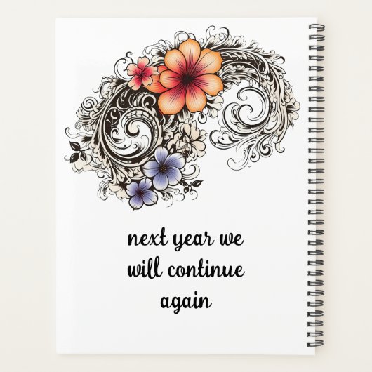 Elégant plan de jardin de la spirale noire (Dos)