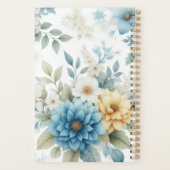 Élégant planificateur de bureau floral personnalis (Dos)