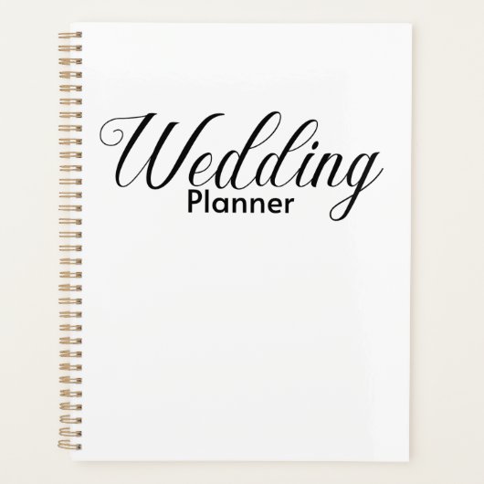 Élégant planificateur de mariage (Devant)