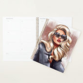 Élégant planificateur de portraits de mode (Devant avec enveloppe)