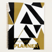 ÉLÉGANT PLANNER BLANC NOIR ART DÉCO (Devant)