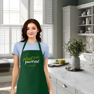 Elegant Plant Aangedreven Vegan Custom Schort