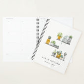 Elégant Plante à pots Maison Aquarelle Botanique (Devant avec enveloppe)