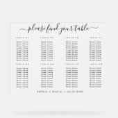 Élégant Plaque de siège en acrylique dépoli pour M (Recto)