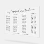 Élégant Plaque de siège en acrylique dépoli pour M (Angle)