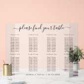 Élégant Plaque de siège en acrylique dépoli pour M (Mariage)