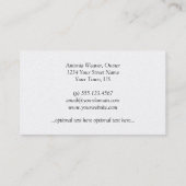 Elegant Platinum Visitekaartje (Achterkant)
