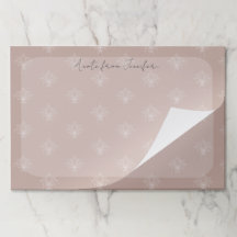 Elégant Plâtre rose Peach Joli Lotus Floral