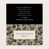 Élégant plié Carte de visite moderne Abstrait (Extérieur déplié)