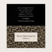 Élégant plié Carte de visite moderne Floral (Extérieur déplié)