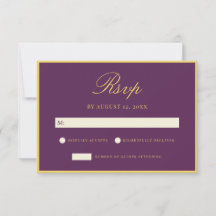 Elegant Plum and Yellow Old Money Wedding