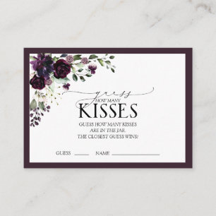 Elegant Plum Paarse Waterverf Vrijgezellenfeest Ga Informatiekaartje