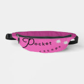 Élégant Pocket Pink Échapper Couper Fanny Pack (Recto)