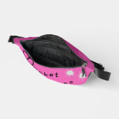 Élégant Pocket Pink Échapper Couper Fanny Pack (Ouvrir)