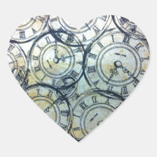 Elegant Pocket Watches Pattern Hart Sticker