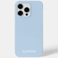 Elegant poeder blauw gepersonaliseerde naam -