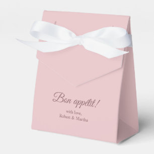 Elegant Poeder Roze Bon Appetit Gepersonaliseerd Bedankdoosjes