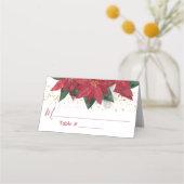 Elegant Poinsettia kerstbruiloft (Voorkant)