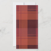 Elegant Poinsettia Pine Cone Wedding Menu Kaart (Achterkant)