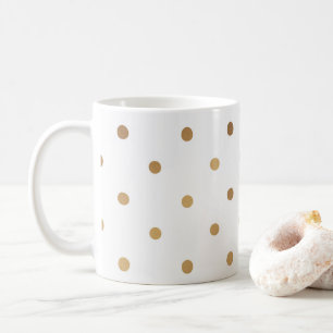 "Elegant Pois d'or" Mug de café