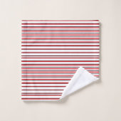 Élégant Pois parallèle lignes Motif graphique (Gant de toilette)