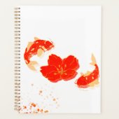 Élégant Poisson Koi et Art de Fleur Rouge | Style (Devant)