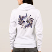 Elégant Poissons Aquarelle Zodiac Sweat - shirt à  (Dos)