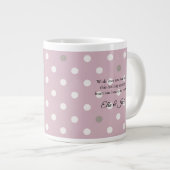 Elégant Poka Dot Monogramme Mug - Cadeau Personnal (Devant droit)