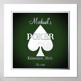 Elegant poker speelkaarten Folie Accent Afdrukken