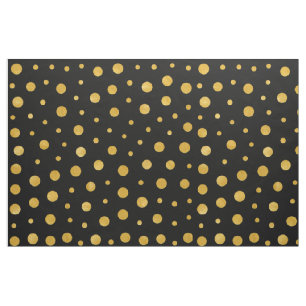 Elegant polka dots - Black Gold Stof