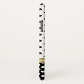 Elegant Polka Dots Gold Custom Monogram  Case-Mate iPhone Case (Achterkant / rechts)