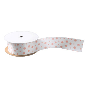 Elegant polka dots - Soft Pink Gold White Lint
